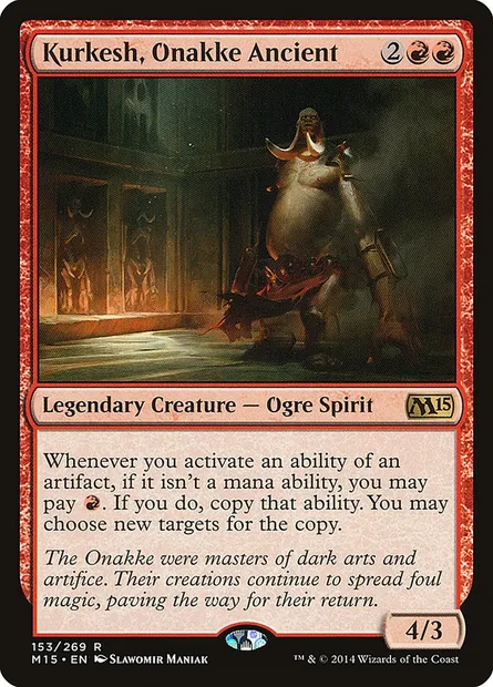 Kurkesh, Onakke Ancient, Magic card M15 153 — Magic 2015 set