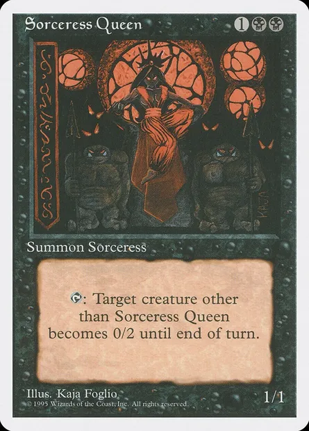 Reine sorcière, carte Magic 4ED 162 — extension Quatrième Edition