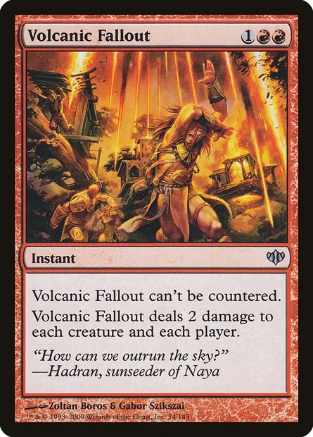 Volcanic Fallout, Magic card CON 74 — Conflux set