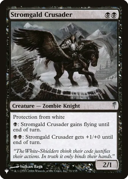 Stromgald Crusader, Magic card PLST CSP-71 — The List set