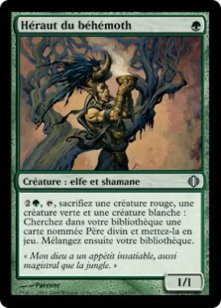 Héraut du béhémoth, carte Magic ALA 124 — extension Les éclats d'Alara