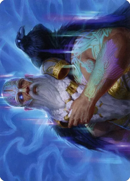 Alrund, God of the Cosmos // Alrund, God of the Cosmos, carte Magic AKHM 9 — extension Kaldheim Art Series