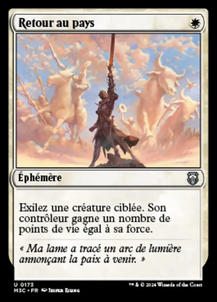 Retour au pays, carte Magic M3C 173 — extension Modern Horizons 3 Commander