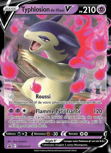 Typhlosion de Hisui V, carte Pokémon SWSH 237 — extension Promo SWSH