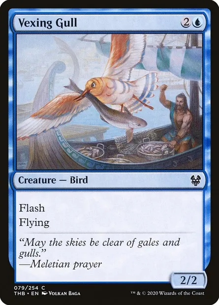Vexing Gull, Magic card THB 79 — Theros Beyond Death set