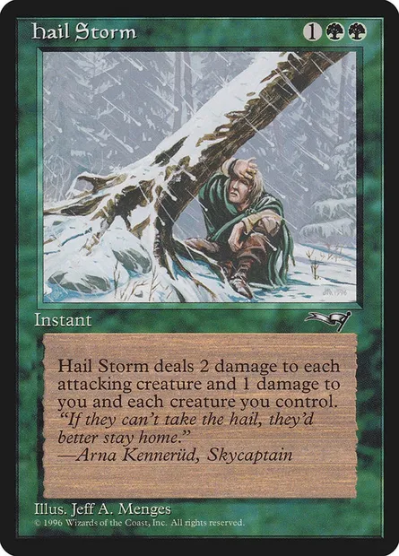 Hail Storm, Magic card ALL 95 — Alliances set