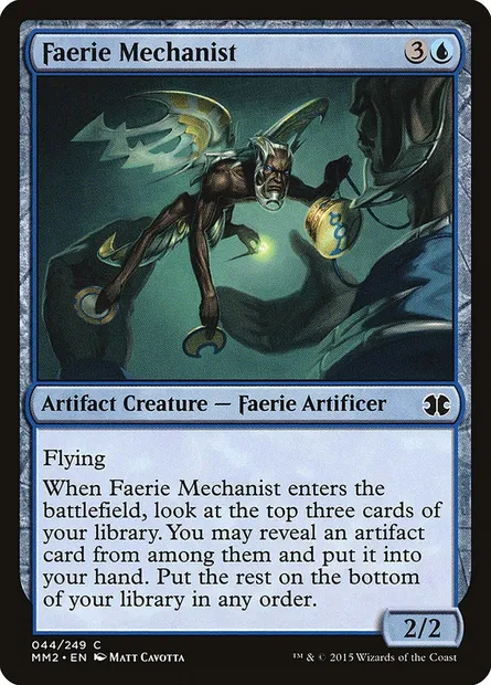 Mécaniste faerie, carte Magic MM2 44 — extension Modern Masters 2015
