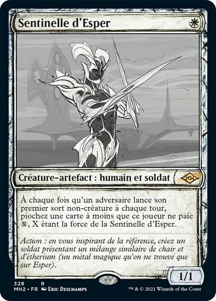 Sentinelle d'Esper, carte Magic MH2 328 — extension Horizons du Modern 2