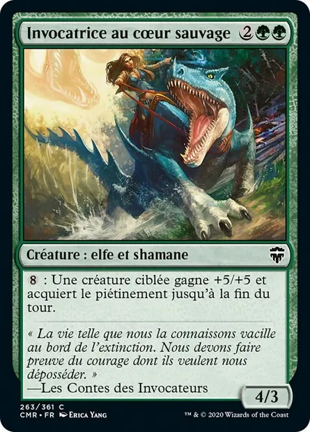 Invocatrice au cœur sauvage, carte Magic CMR 263 — extension Commander Legends