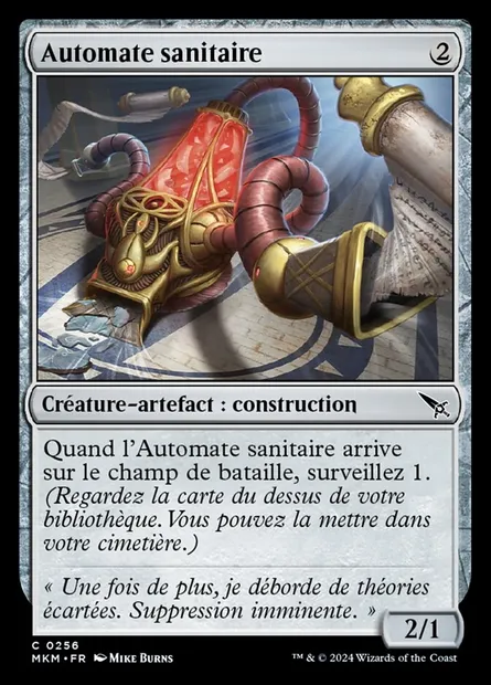 Automate sanitaire, carte Magic MKM 256 — extension Murders at Karlov Manor