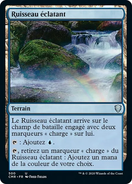 Ruisseau éclatant, carte Magic CMR 500 — extension Commander Legends