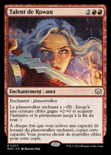 Talent de Rowan, carte Magic MOC 77 — extension March of the Machine Commander