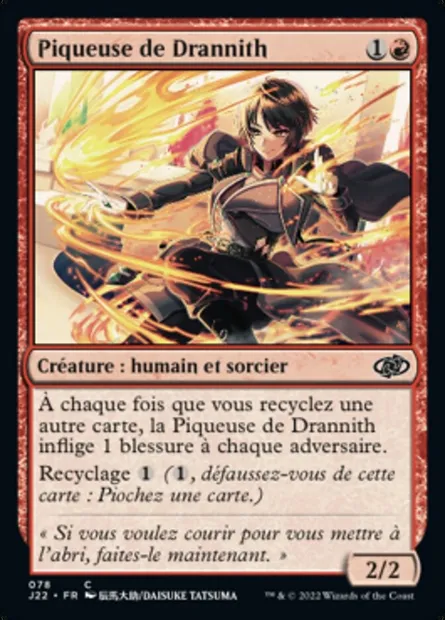 Piqueuse de Drannith, carte Magic J22 78 — extension Jumpstart 2022
