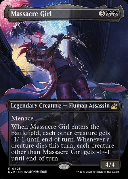 Massacre Girl, Magic card RVR 425 — Ravnica Remastered set