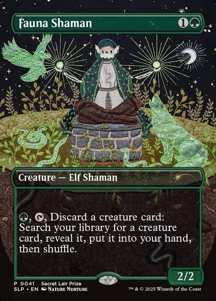 Shamane de la faune, carte Magic SLP 41 — extension Secret Lair Promo
