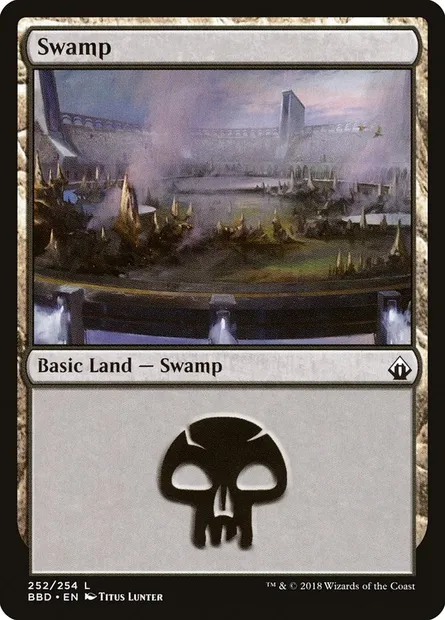 Swamp, Magic card BBD 252 — Battlebond set