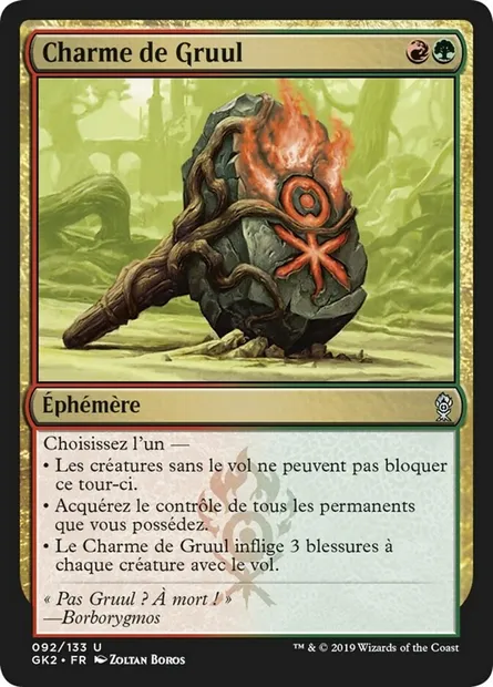 Charme de Gruul, carte Magic GK2 92 — extension RNA Guild Kit