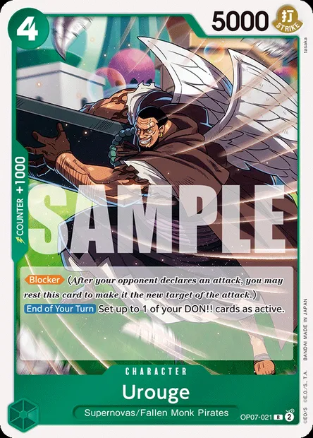 Urouge, One Piece card OP07-021 — 500 YEARS IN THE FUTURE set