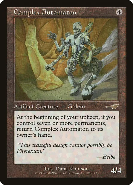 Complex Automaton, Magic card NEM 128 — Nemesis set