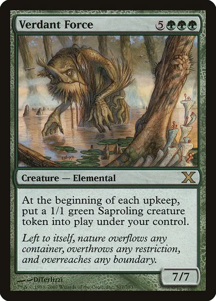 Verdant Force, Magic card 10E 307 — Tenth Edition set