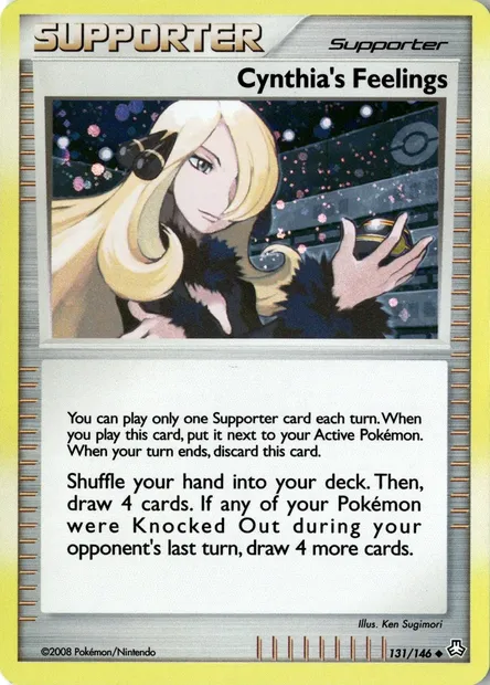 Les sentiments de Cynthia, carte Pokémon TDX 131 — extension Theme Deck & Blisters Exclusives