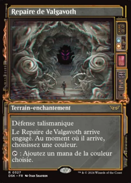 Repaire de Valgavoth, carte Magic DSK 327 — extension Duskmourn: House of Horror