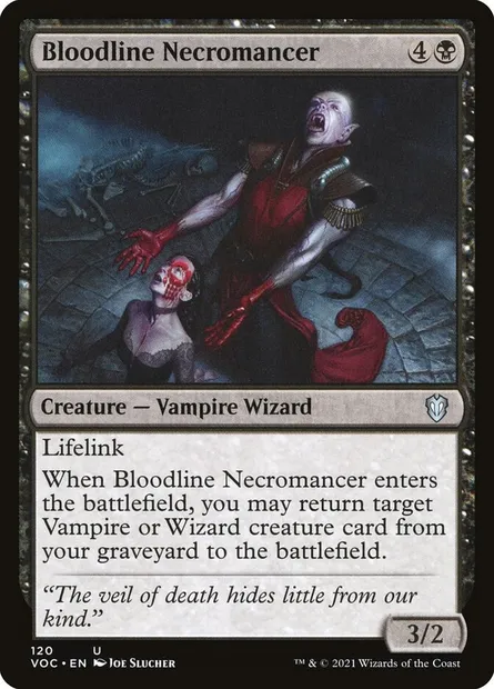 Bloodline Necromancer, Magic card VOC 120 — Crimson Vow Commander set