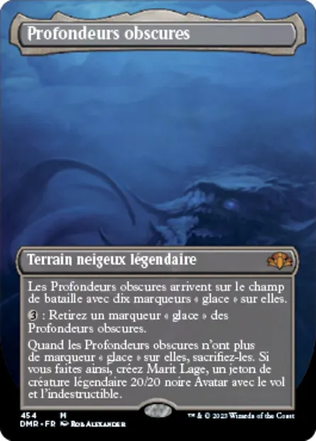 Profondeurs obscures, carte Magic DMR 454 — extension Dominaria Remastered