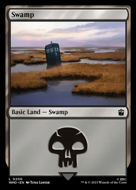 Swamp, Magic card WHO 200 — Doctor Who set