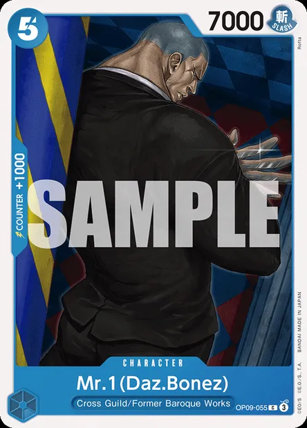 Mr.1(Daz.Bonez), One Piece card OP09-055 — EMPERORS IN THE NEW WORLD set