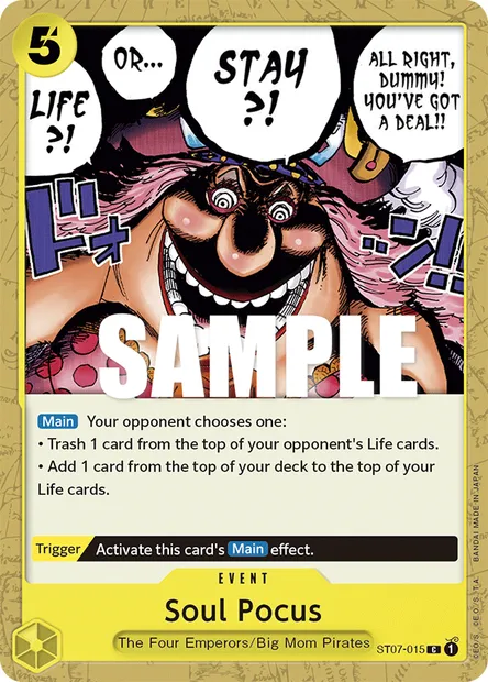 Soul Pocus, One Piece card ST07-015 — Big Mom Pirates set