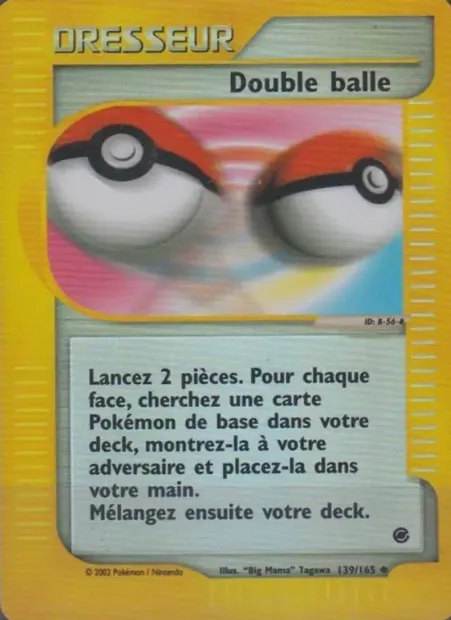 Double balle, carte Pokémon EX 139 — extension Expedition