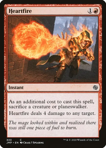Heartfire, Magic card JMP 333 — Jumpstart set