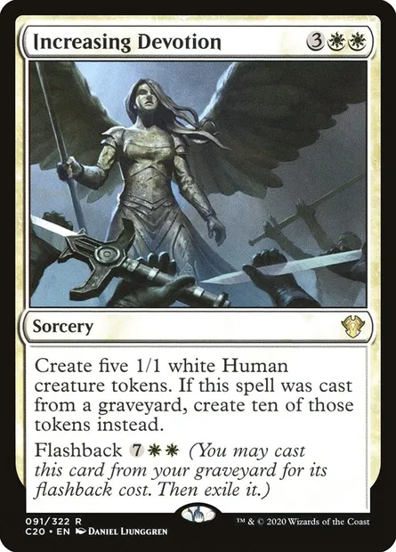 Increasing Devotion, Magic card C20 91 — Commander 2020 set