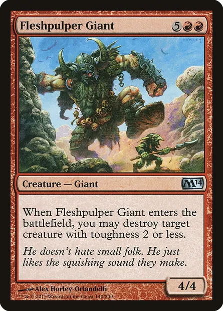 Fleshpulper Giant, Magic card M14 140 — Magic 2014 set