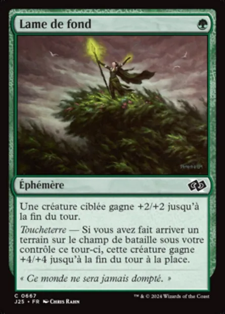 Lame de fond, carte Magic J25 667 — extension Foundations Jumpstart