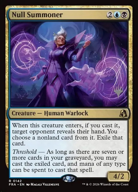 Invocatrice de vide, carte Magic PFRA 142p — extension Reality Fracture Promos