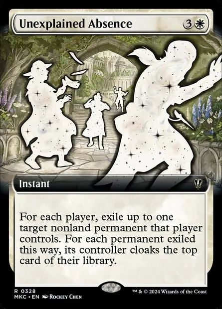 Unexplained Absence, Magic card MKC 328 — Murders at Karlov Manor Commander set