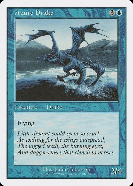 Drakôn d'azur, carte Magic BRB 8 — extension Battle Royale Box Set