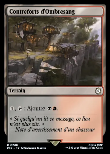 Contreforts d'Ombresang, carte Magic PIP 288 — extension Fallout