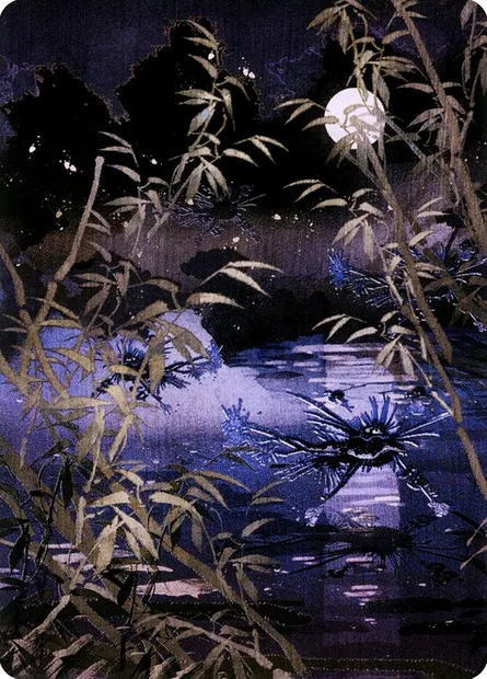 Swamp // Swamp, carte Magic ANEO 81 — extension Neon Dynasty Art Series