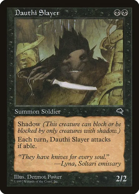 Dauthi Slayer, Magic card TMP 126 — Tempest set