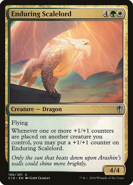Enduring Scalelord, Magic card C16 196 — Commander 2016 set