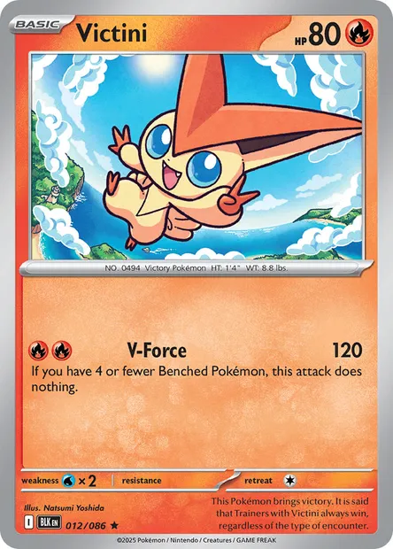 Victini, Pokémon card BLK 012 — Black Bolt set