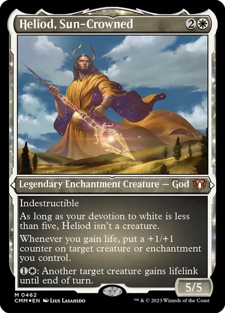 Heliod, Sun-Crowned, Magic card CMM 462 — Commander Masters set