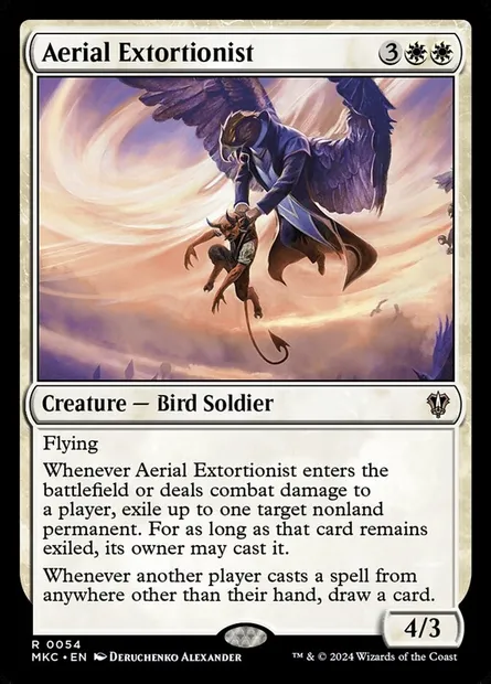 Aerial Extortionist, Magic card MKC 54 — Murders at Karlov Manor Commander set