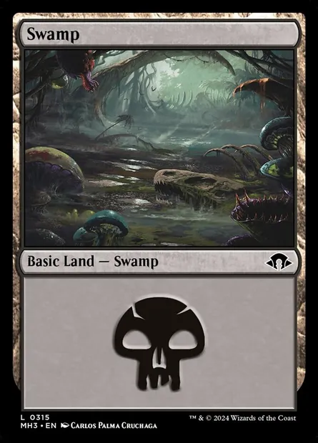 Swamp, Magic card MH3 315 — Modern Horizons 3 set