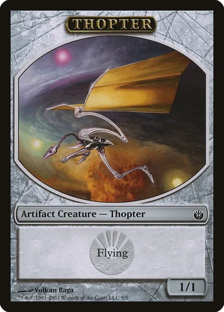 Thopter, carte Magic TMBS 5 — extension Mirrodin Besieged Tokens