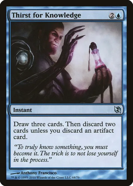 Thirst for Knowledge, Magic card DDF 68 — Duel Decks: Elspeth vs. Tezzeret set