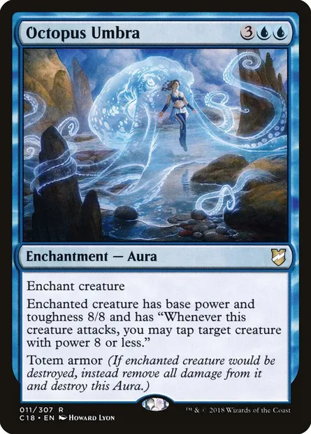 Octopus Umbra, Magic card C18 11 — Commander 2018 set